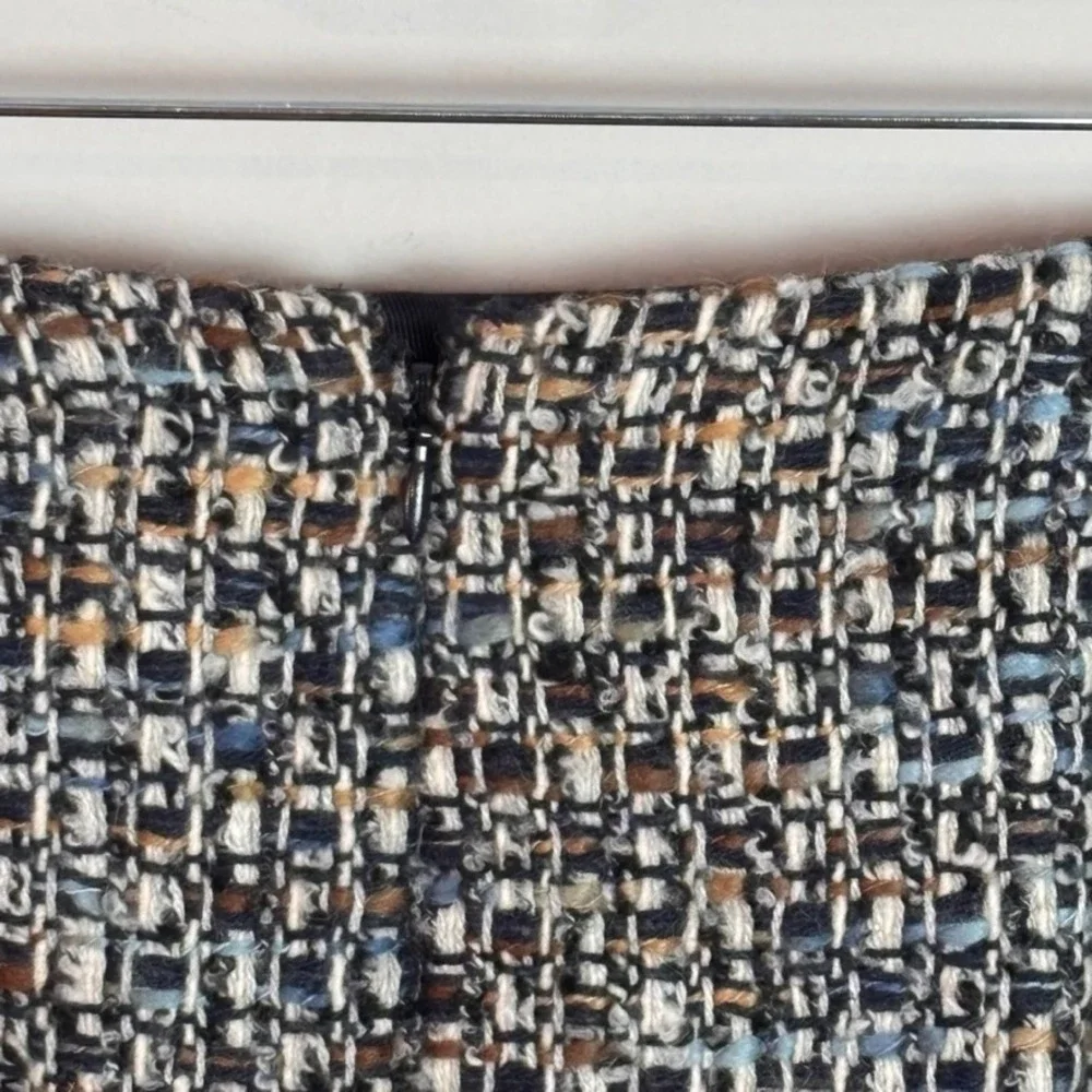 Talbots Multicolor Mod Tweed Lined Pencil Straight Skirt Women Petite 16 Classic